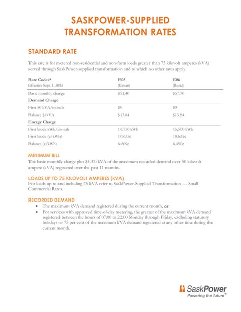 saskpower residential rates.